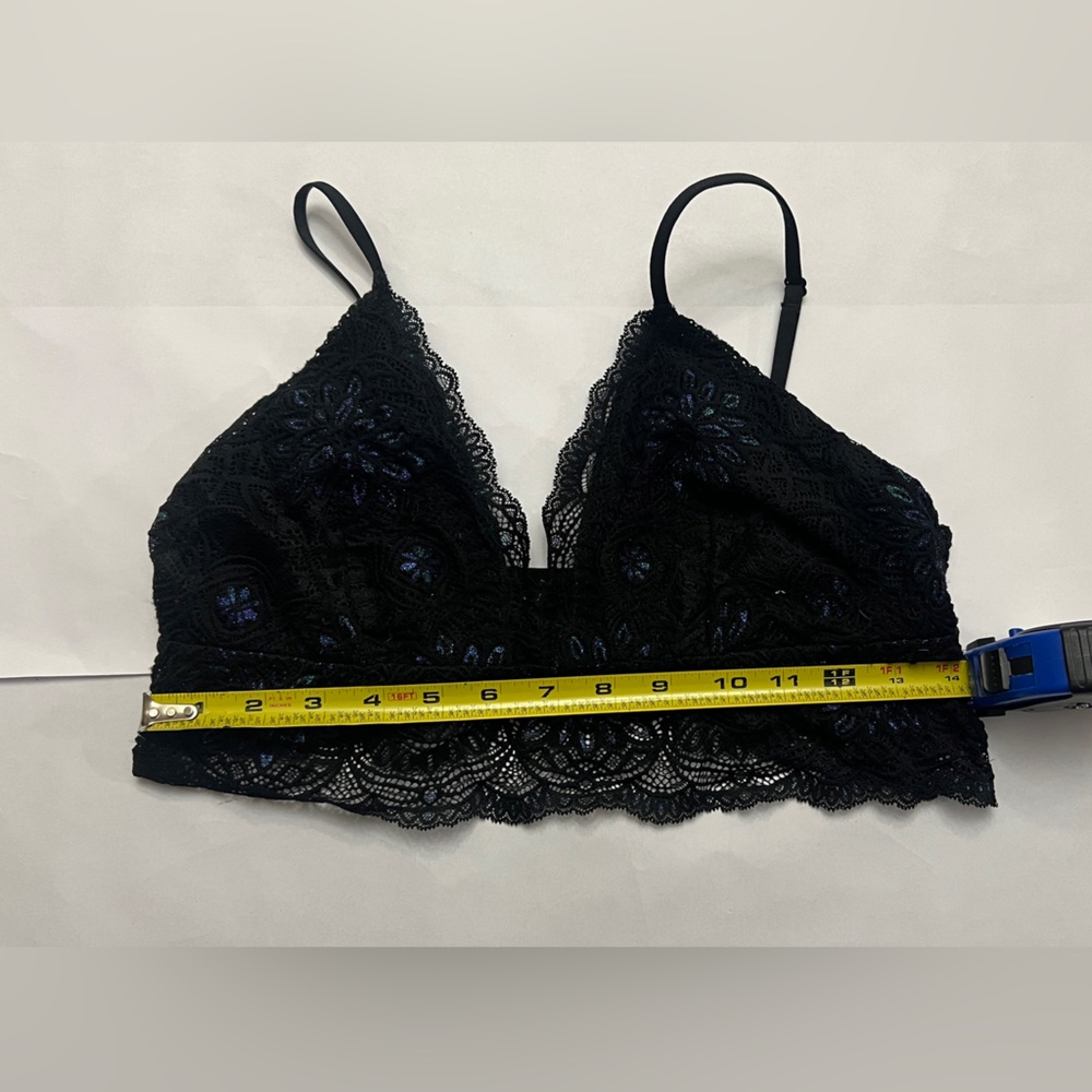 Colsie size xl black iridescent bralette good condition.‎ Free shipping